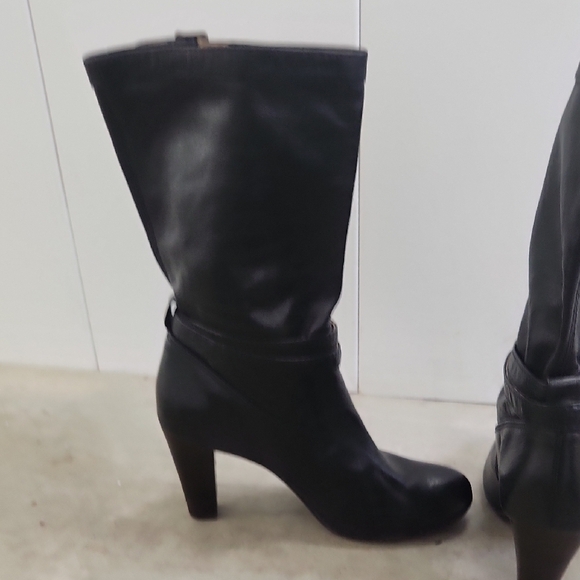 Frye Womens Leather Miranda Heeled Slouch Midcalf Boot Black Size 9 - Picture 7 of 12